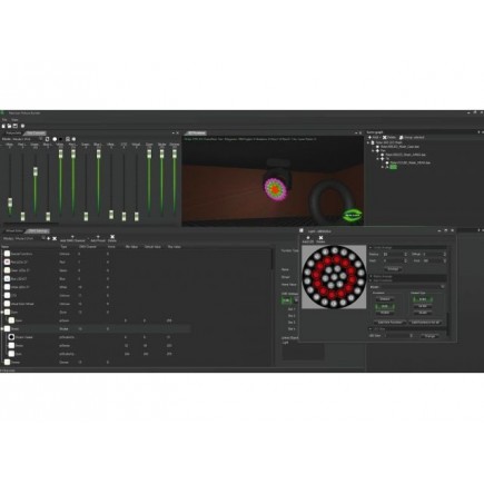 Monacor REALIZZER-3D Oprogramowanie do wizualizacji pokazów świetlnych sterowanych DMX w trybie real-time